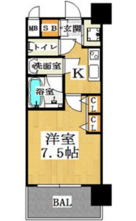 CITY　SPIRE西中島の物件間取画像